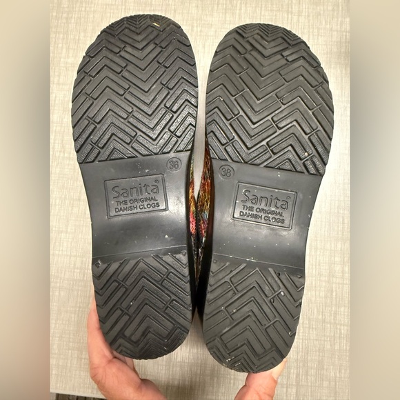 Sanita Rainbow Pebble Professional Leather Clogs sz 38 - Picture 8 of 8